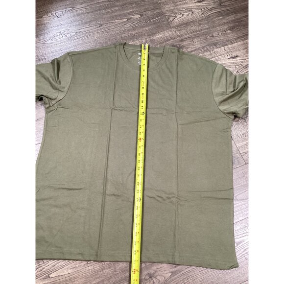 True Classic Mens Olive Crew Neck T-Shirt Size XXL Crew Neck Relaxed Fit Casual - Picture 5 of 6
